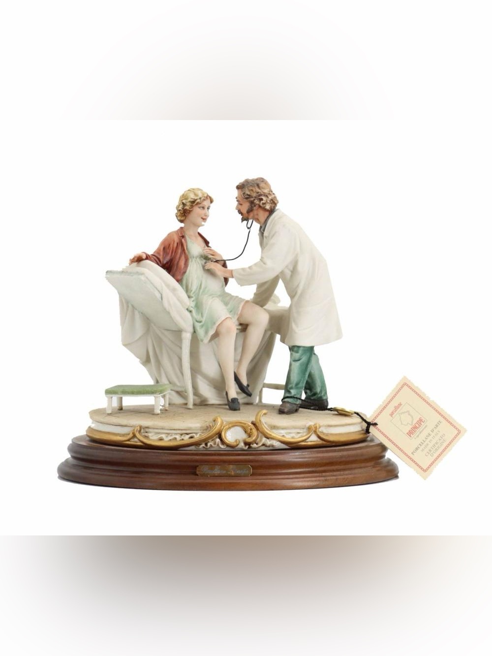 Italian Porcellane Principe porcelain figurine-Gynecologist